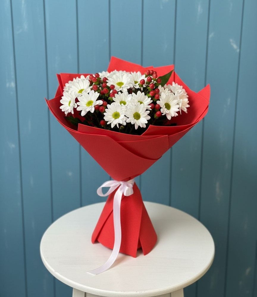 Букет цветов из: Хризантемы в Высокая Гора Татарстан