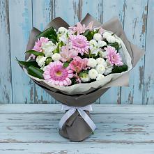 Букет цветов из:  Герберы, Альстромерии и Хризантемы #REPLACE_PRED# Высокая Гора Татарстан