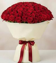 Букет 101 Красная роза Милано в Высокая Гора Татарстан