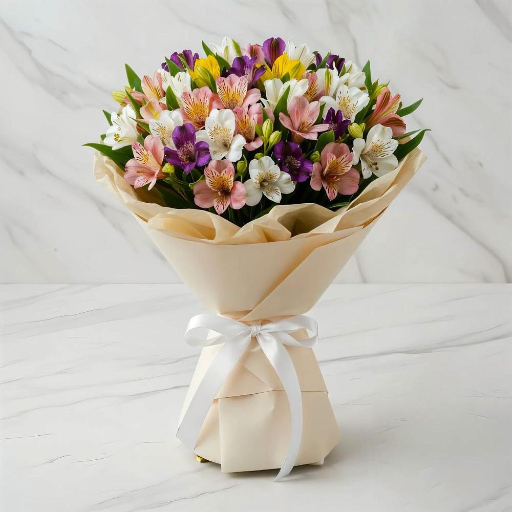 Букет цветов из: Альстромерии в Высокая Гора Татарстан