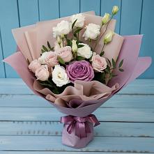 Букет цветов из:  Розы и Лизиантусы в Высокая Гора Татарстан