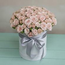 Цветочная композиция из Розы в шляпной коробке #REPLACE_PRED# Высокая Гора Татарстан