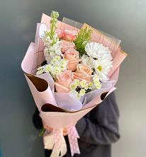 Букет цветов из:  Хризантемы и Розы в Высокая Гора Татарстан
