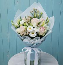 Букет цветов из:  Розы и Лизиантусы в Высокая Гора Татарстан