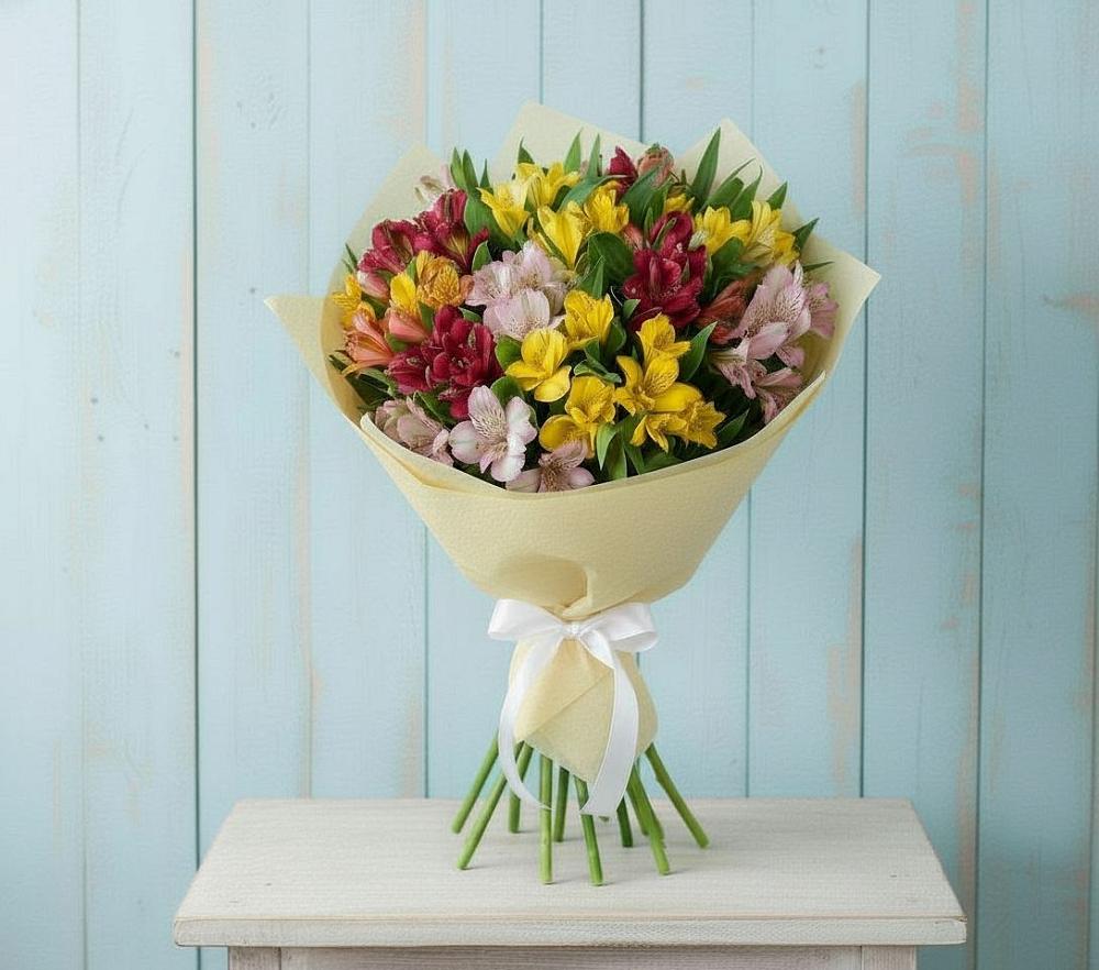 Букет цветов из: Альстромерии в Высокая Гора Татарстан