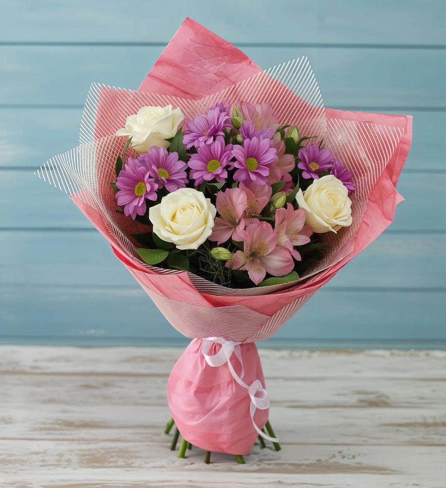 Букет цветов из: Герберы в Высокая Гора Татарстан