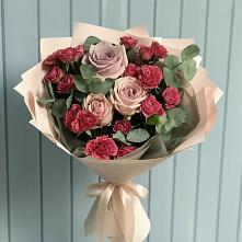 Букет цветов из:  Гвоздики и Розы в Высокая Гора Татарстан