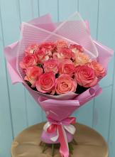 Букет 15 Розовых роз Равель в Высокая Гора Татарстан