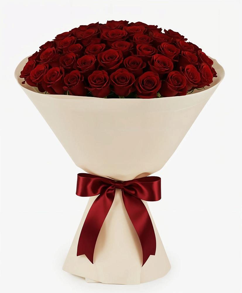 Букет 101 Бордовая роза Блэк Бакарра в Высокая Гора Татарстан