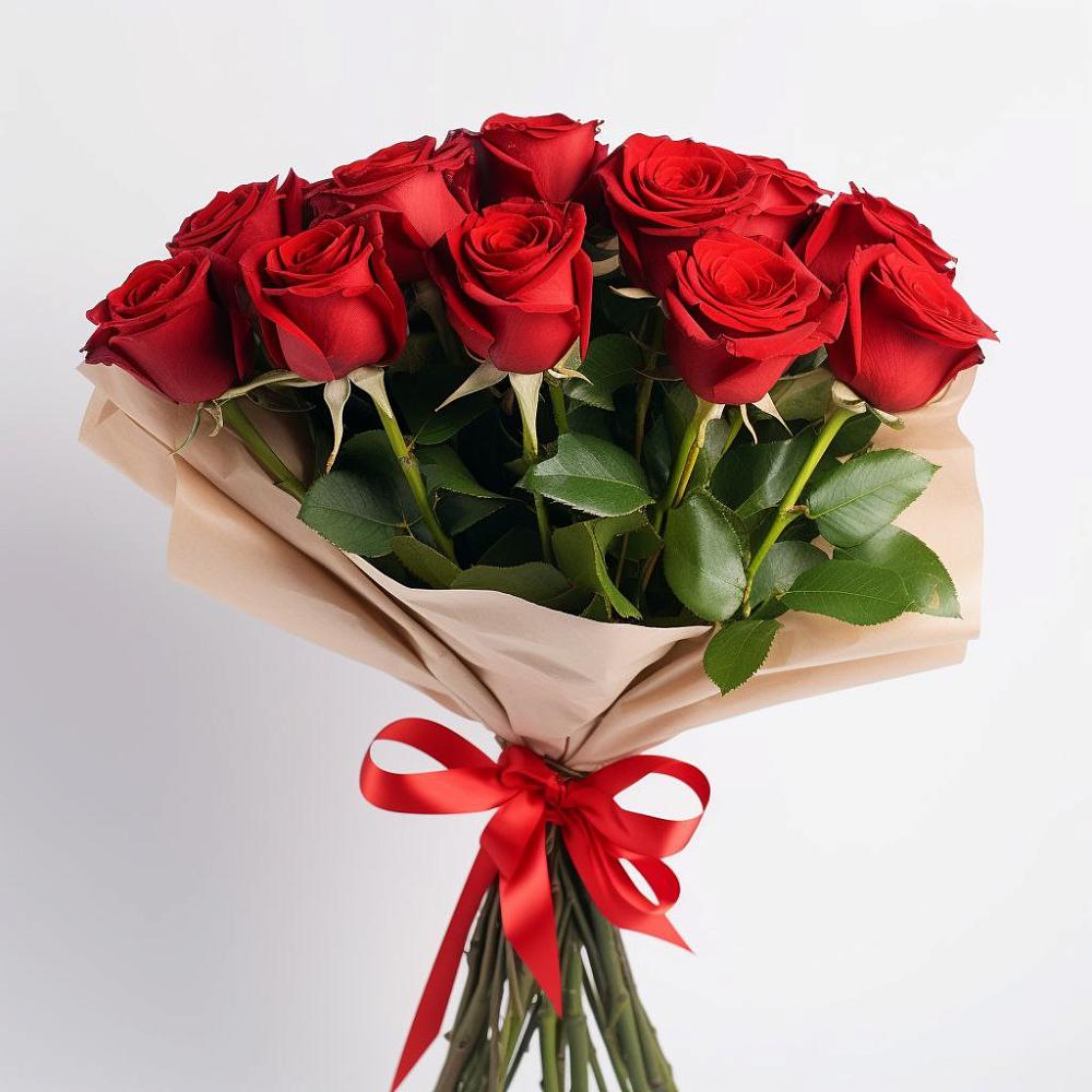 Букет 11 Красных роз Эдлесс Лав в Высокая Гора Татарстан