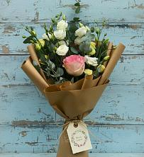 Букет цветов из:  Розы и Лизиантусы в Высокая Гора Татарстан