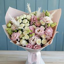 Букет цветов из:  Альстромерии и Розы #REPLACE_PRED# Высокая Гора Татарстан